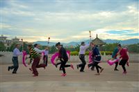 reharsel for dance, Confucian Temple