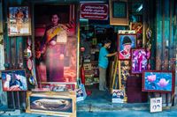 Portrait shop in Lampang, Thailand