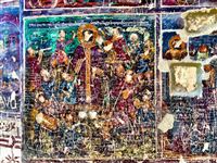 Krasjes op de Iconische schilderingen Sumela Monastry 